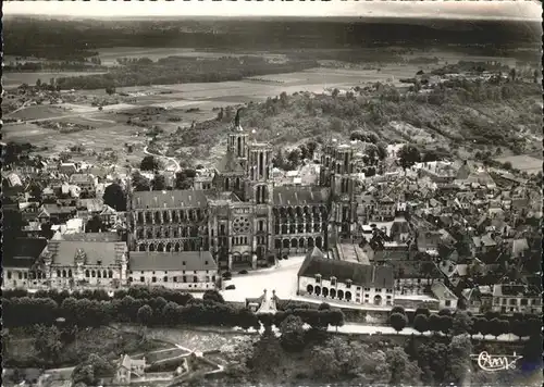 Laon Aisne La Cathedrale Vue aerienne Kat. Laon