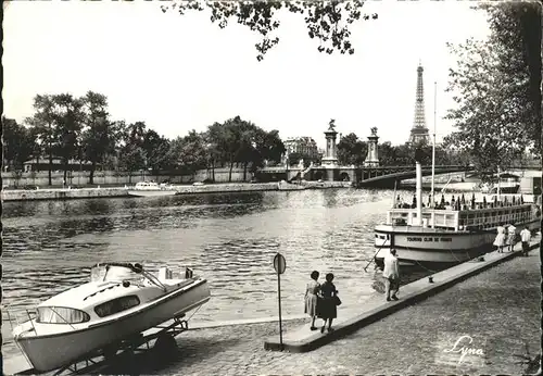 Paris Bords de Seine au Pont Alexandre Kat. Paris