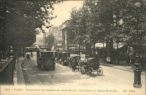 Paris Boulevards Saint Martin Saint Denis Bonne Nouvelle Kat. Paris