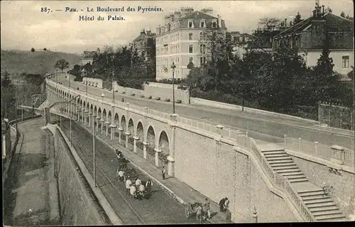 Pau Le Boulevard des Pyrenees Hotel du Palais Kat. Pau