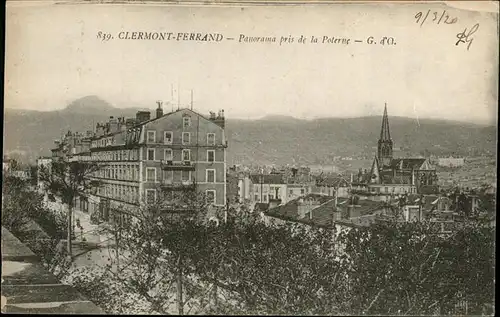 Clermont Ferrand Puy de Dome Panorama Kat. Clermont Ferrand