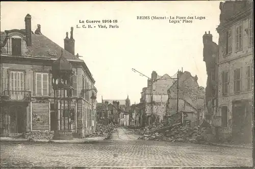 Reims Champagne Ardenne la Place des Loges Kat. Reims