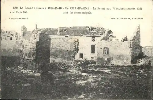 Nanterre la ferme aux Wacques en champagne Kat. Nanterre