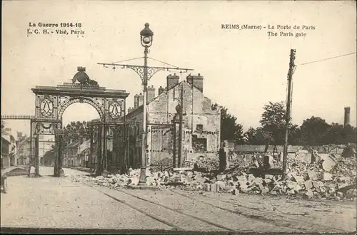 Reims Champagne Ardenne la Porte de Paris Kat. Reims