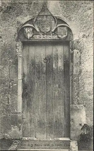 Domremy la Pucelle Vosges Porte de la maison natale de Jeanne d Arc Kat. Domremy la Pucelle