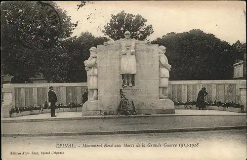 Epinal Vosges Monument aux Morts de la Grande Guerre 1914   1918 Kriegerdenkmal Kat. Epinal