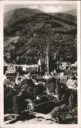 Thann Haut Rhin Elsass Vue avec Stauffen prise du Rangen eglise Kat. Thann