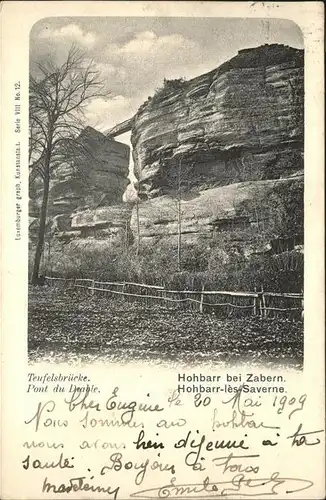 Hohbarr Pont du Diable Teufelsbruecke Kat. Saverne