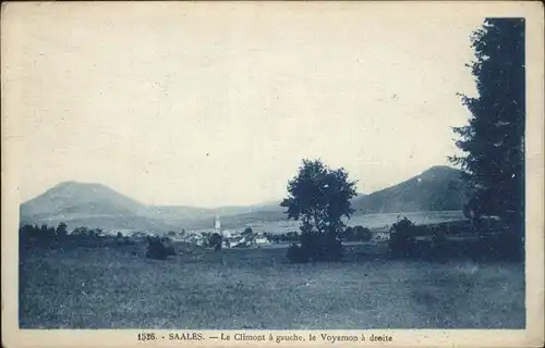 Saales Panorama avec le Climont et le Voyemon Kat. Saales