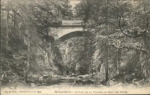 Gerardmer Vosges Le Pont de la Vologne au Saut des Cuves Kat. Gerardmer