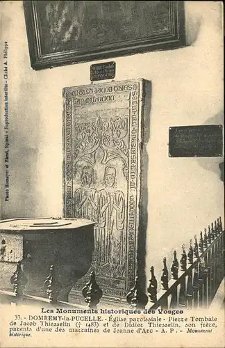 Domremy la Pucelle Vosges Monument historique Eglise paroissiale Jeanne d Arc Kat. Domremy la Pucelle