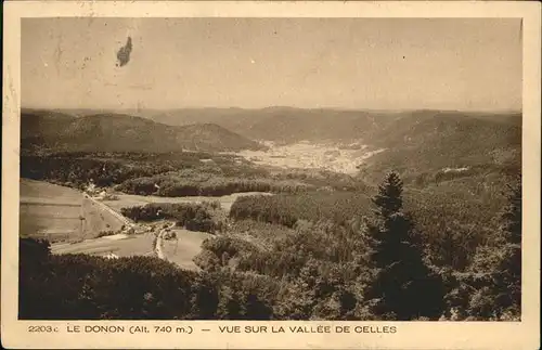 Celles sur Plaine Le Donon vue sur la Vallee de Celles Kat. Celles sur Plaine