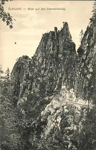 Le Valtin Col de la Schlucht Blick auf Frankentalweg Kat. Le Valtin