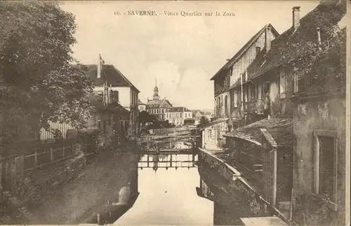 Saverne Bas Rhin Alsace Vieux quartier sur la Zorn Kat. Saverne