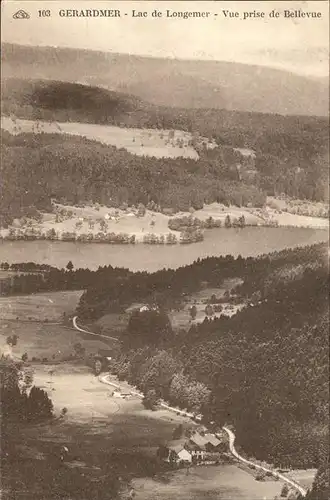 Gerardmer Vosges Lac de Longemer Vue prise de Bellevue Kat. Gerardmer