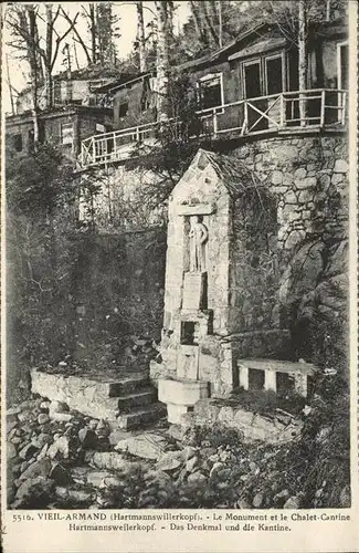 Hartmannswillerkopf Vieil Armand Monument et le Chalet Denkmal und Kantine / Hartmannswiller /Arrond. de Guebwiller