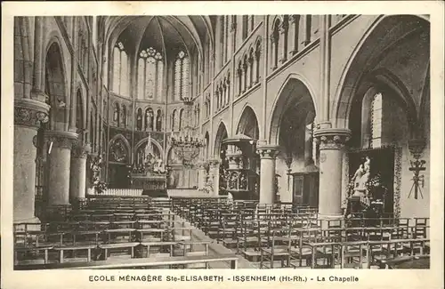 Issenheim Haut Rhin Alsace Ecole Menagere Sainte Elisabeth la chapelle Kat. Issenheim