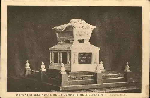 Zillisheim Monument aux Morts Kriegerdenkmal Kat. Zillisheim