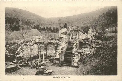 Saint Nabor Ruines du couvent de Niedermunster Klosterruine Kat. Saint Nabor