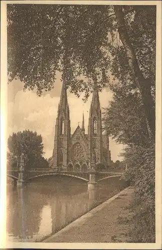 Strasbourg Alsace Eglise pont Kat. Strasbourg