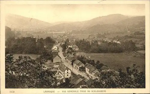 La Broque Bas Rhin Vue generale prise du Schlossberg