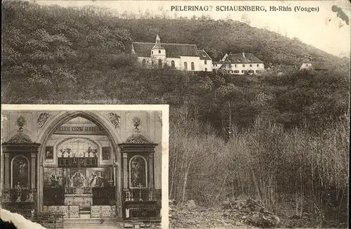 Pfaffenheim Haut Rhin Alsace Pelerinage Notre Dame du Schauenberg Wallfahrtskirche Kat. Pfaffenheim