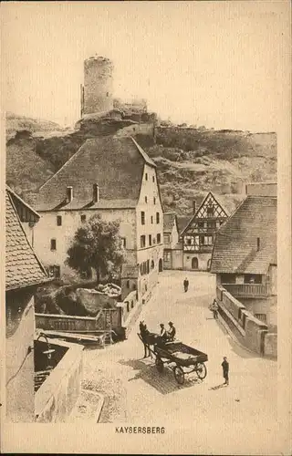 Kaysersberg Haut Rhin Teilansicht Ruine Pferdewagen Kat. Kaysersberg