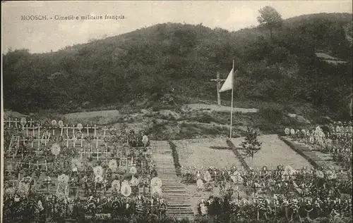 Moosch Haut Rhin Alsace Cimetiere militaire francais Soldatenfriedhof Kat. Moosch