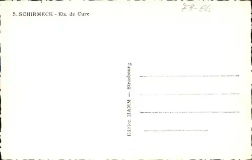 Schirmeck Etablissement de Cure Kurheim Kat. Schirmeck