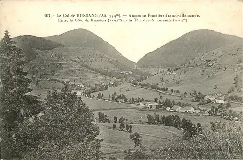 Bussang Vosges Col de Bussang ancienne frontiere franco allemande Kat. Bussang