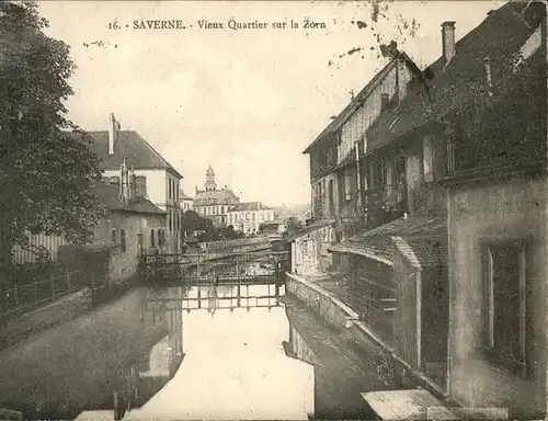 Saverne Bas Rhin Alsace Vieux Quartier sur la Zorn Kat. Saverne