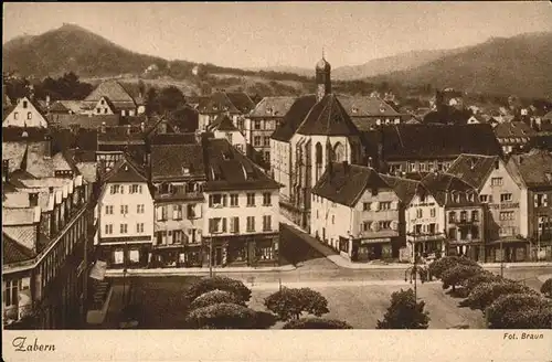 Zabern Saverne Ortsansicht mit Kirche / Saverne /Arrond. de Saverne