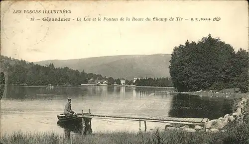 Gerardmer Vosges Lac et Ponton de la Route du Champ de Tir Kat. Gerardmer