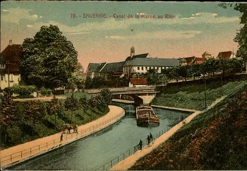 Saverne Bas Rhin Alsace Canal de la Marne au Rhin Kat. Saverne