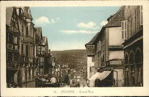 Saverne Bas Rhin Alsace Grande Rue Kat. Saverne