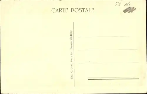 Ferrette Haut Rhin Chateau avec Ville Haute Kat. Ferrette