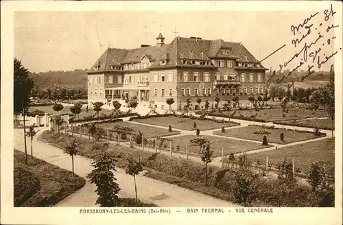 Morsbronn les Bains Bain thermal Kat. Morsbronn les Bains