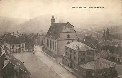 Wasselonne Bas Rhin Ortsansicht mit Kirche Kat. Wasselonne