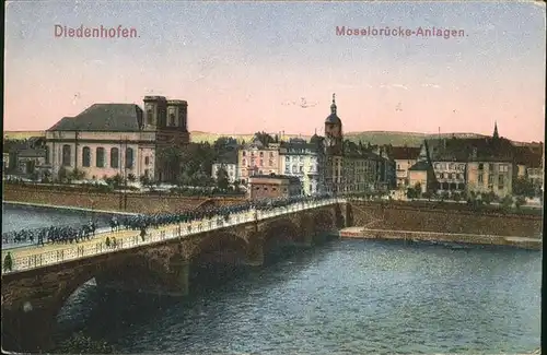 Diedenhofen Moselbruecke Kat. Thionville