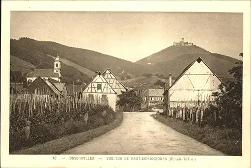 Haut-Koenigsbourg Hohkoenigsburg Vue sur le Haut Koenigsbourg chateau Burg / Orschwiller /Arrond. de Selestat-Erstein