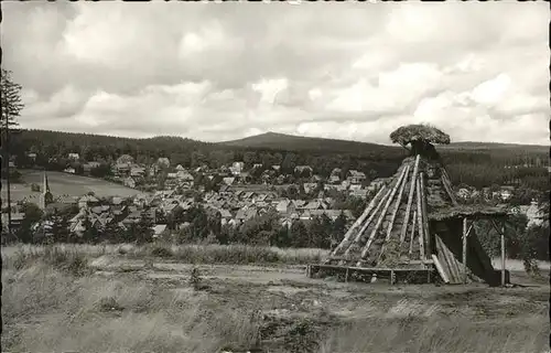 Braunlage Stadtblick mit Achtermann Kat. Braunlage