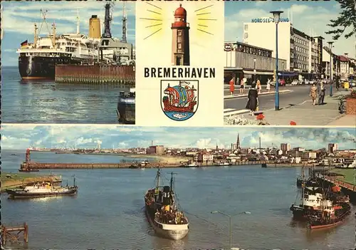 Bremerhaven Hafenpartie Teilansichten Kat. Bremerhaven