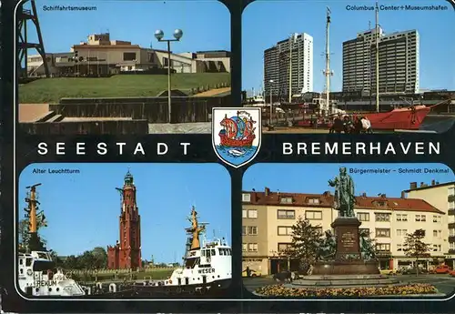 Bremerhaven Schiffahrtsmuseum ColumbusCenter Alter Leuchtturm Denkmal Kat. Bremerhaven