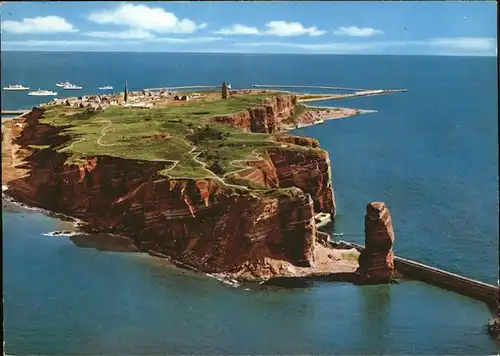 Helgoland Fliegeraufnahme Nordwestkueste / Helgoland /Pinneberg LKR