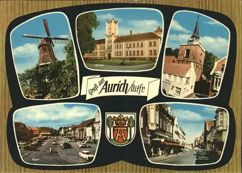 Aurich Ostfriesland Muehle Schloss Kirche Markt / Aurich /Aurich LKR