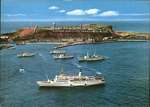 Helgoland Faehrschiffe Inselblick / Helgoland /Pinneberg LKR