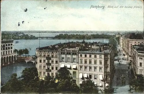 Hamburg Blick auf die Alster Kat. Hamburg