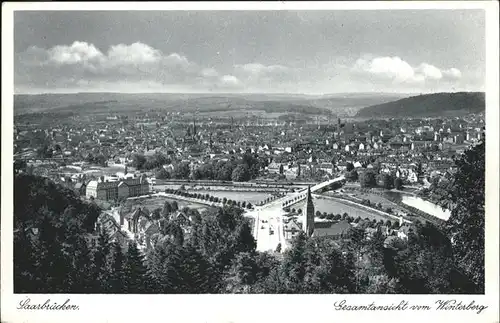 Saarbruecken Gesamtansicht Winterberg Kat. Saarbruecken