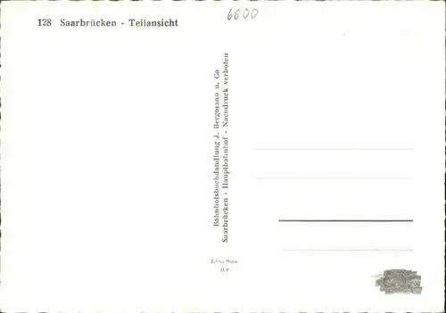 Saarbruecken Teilansicht Kat. Saarbruecken