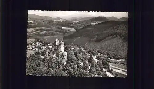 Bad Bergzabern Burg Berwartstein Flugaufnahme Kat. Bad Bergzabern